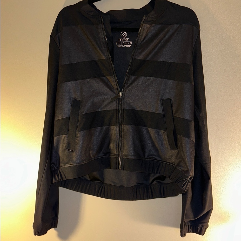 MPG Black Bomber Jacket for Women